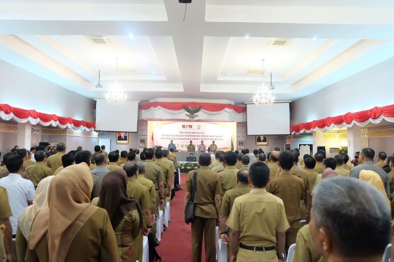 Sejumlah Pejabat Pemkab Inhil Ikuti Rakor Bersama KPK di Pekanbaru