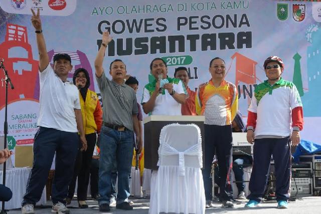 Gowes Pesona Nusantara, Hamzah: Siak Jadi Barometer Olahraga Bersepeda di Riau