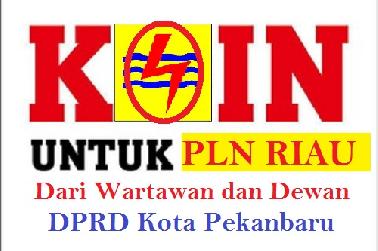 Senin Ini, Wartawan dan Dewan Pekanbaru Lakukan Aksi Galang Koin Untuk PLN