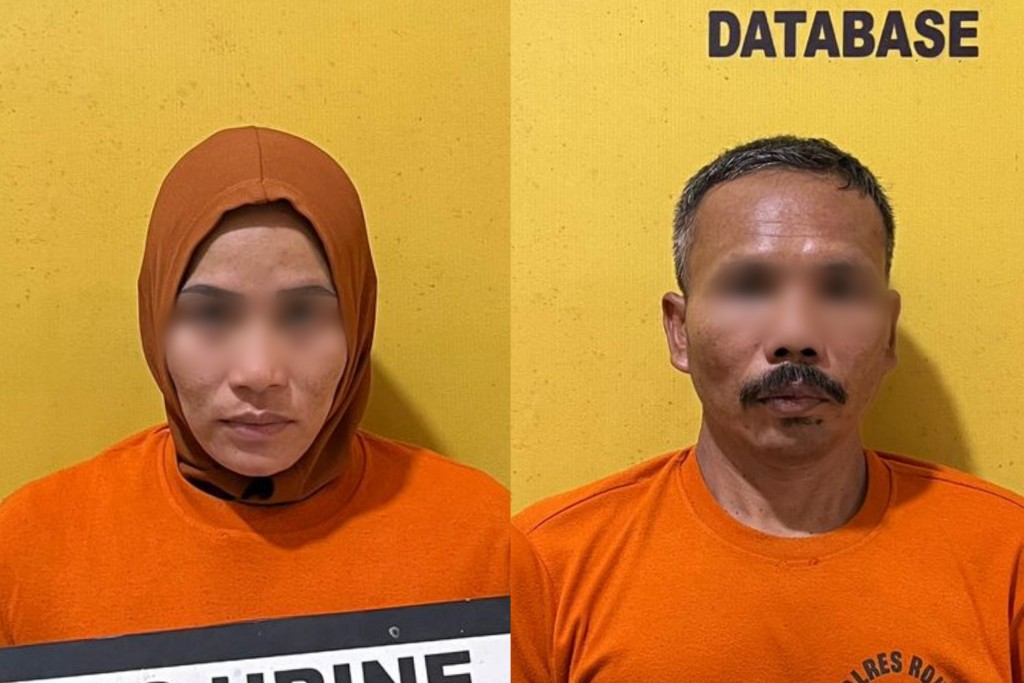 Pasangan Suami Istri di Rokan Hulu Diamankan Polisi, Simpan Sabu di Mesin Cuci