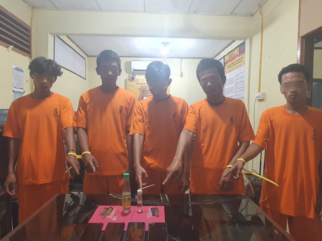 Baru Sepekan Menjabat, Kapolsek Kuantan Hilir Ringkus 5 Pelaku Narkoba di Kuansing