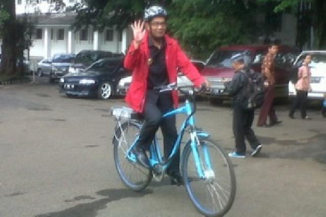 Pejabat Pemko Pekanbaru Mulai Bersepeda ke Kantor
