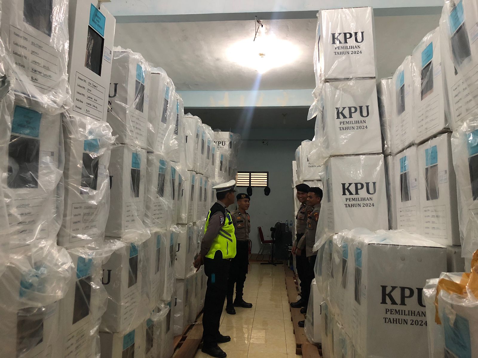 Sat Samapta Polres Kuansing Gelar Patroli Blue Light KRYD untuk Pilkada Damai 2024