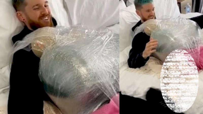 Mau Rasakan Derita Wanita Hamil, Pria Simulasi Pakai Semangka dan Temukan Hal Mengejutkan