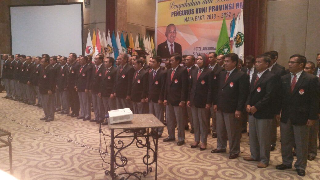 KONI Riau 2018-2022 Resmi Dilantik, Tugas Berat Menghadang
