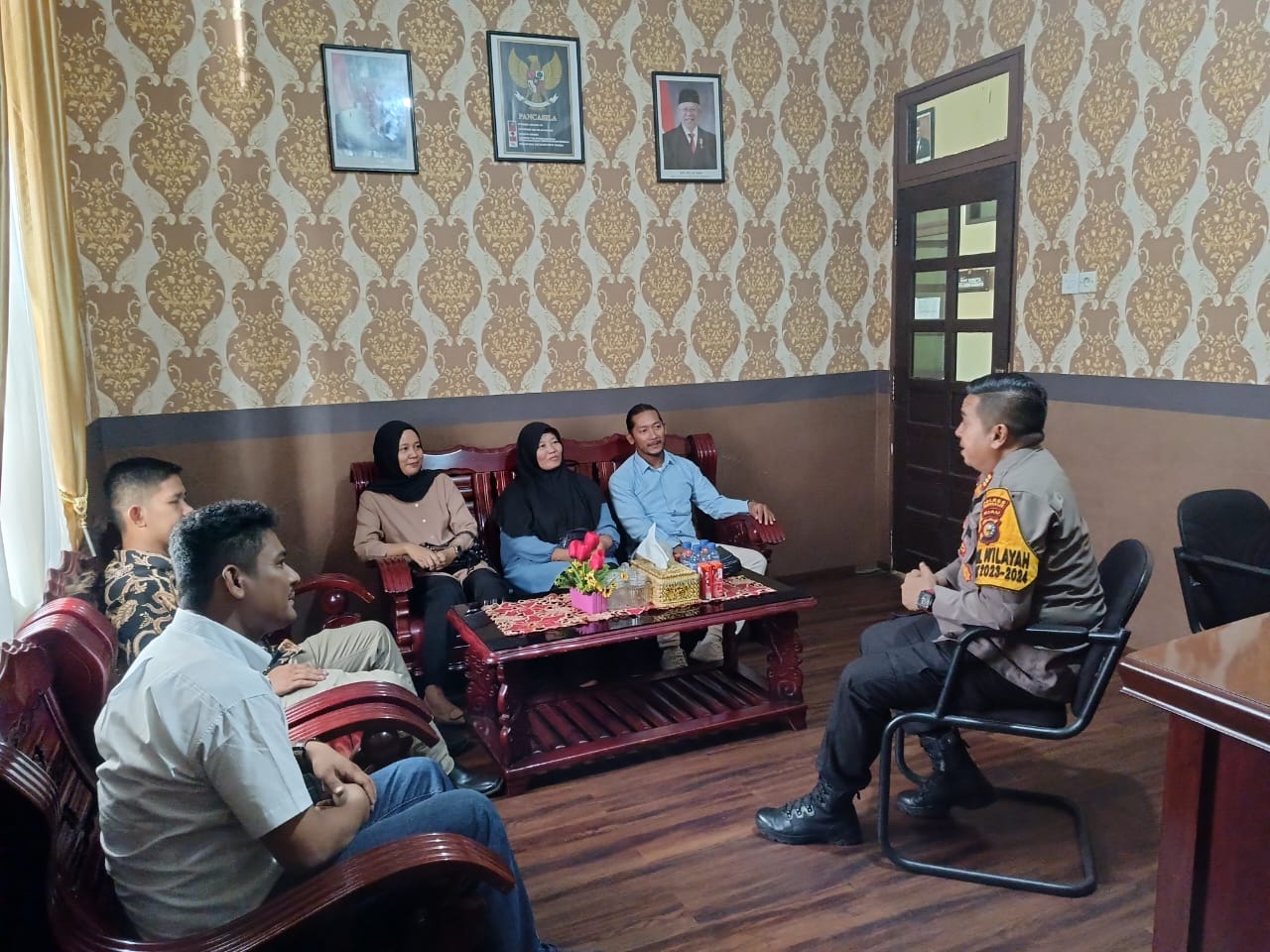 Kapolsek Bengkalis AKP Faisal SH Gelar Cooling System dan Silaturahmi dengan PPK Kecamatan Bengkalis