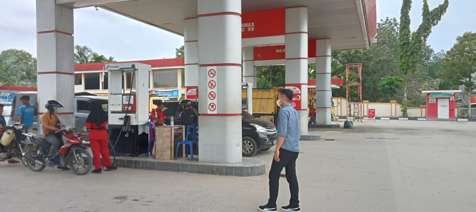 Polres Kuansing Monitoring Ketersediaan BBM dan Gas Elpiji Jelang Pemilu 2024