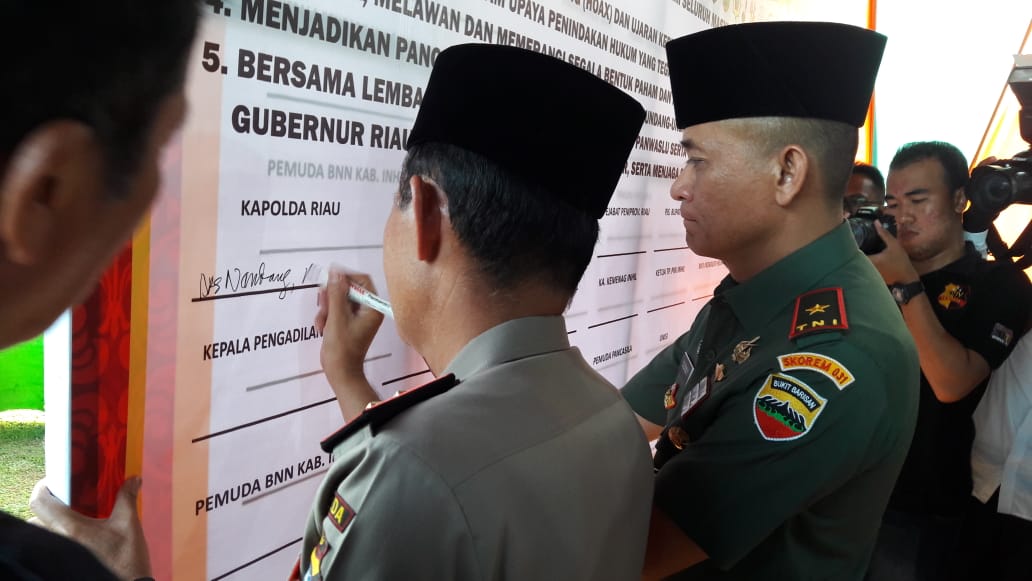 Kapolda Riau dan Danrem 031/Wirabima Safari Ramadan di Inhil