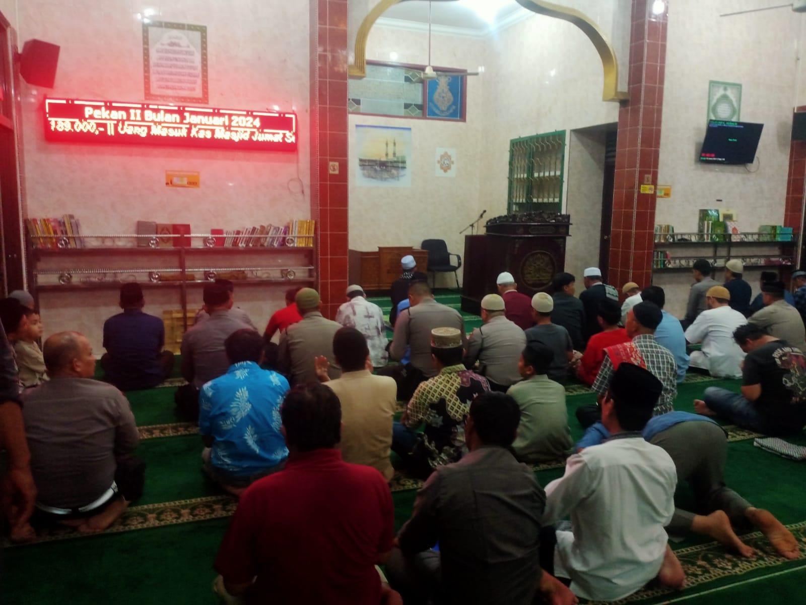 Polsek Sukajadi Sambangi Jemaah Masjid Al Muamalah, Sosialisasi Pemilu Damai