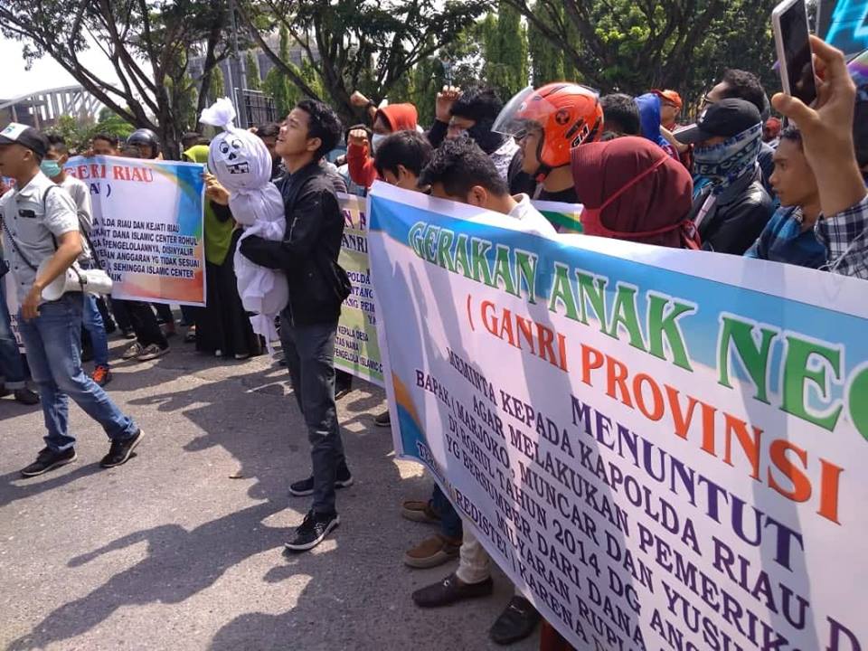 Mahasiswa Desak Polda dan Kejati Riau Usut Dana Desa di Rohul