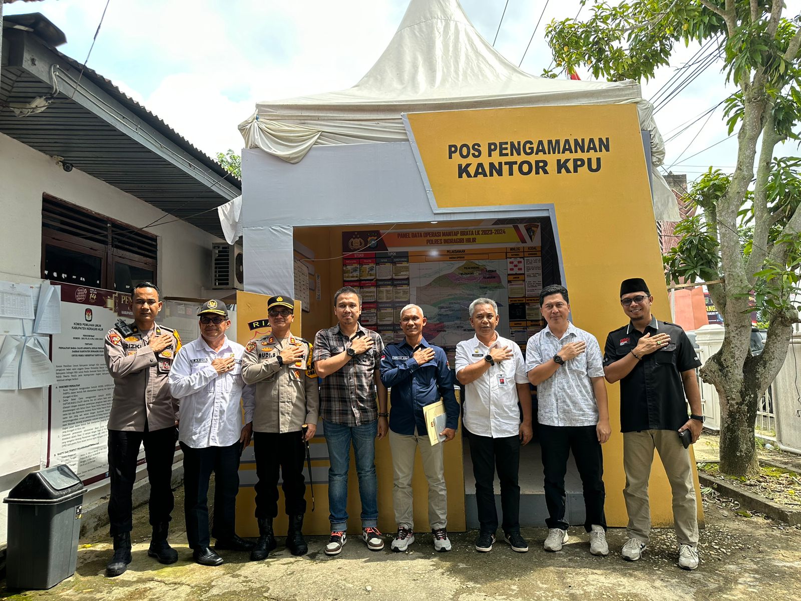 Kombes Manang Soebeti Cek Kesiapan Pemilu 2024 di Indragiri Hilir