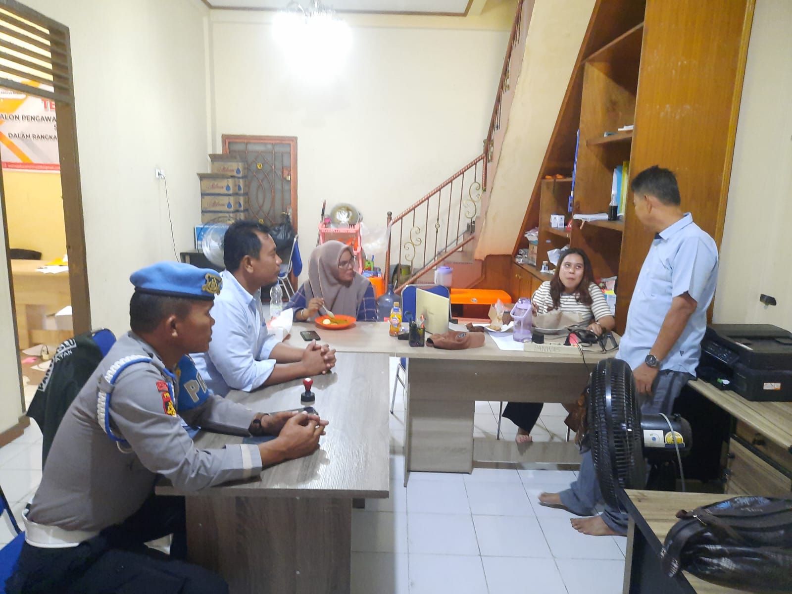 Polsek Minas Gelar Cooling System, Ajak Masyarakat Ciptakan Pilkada Damai Bersama Panwascam