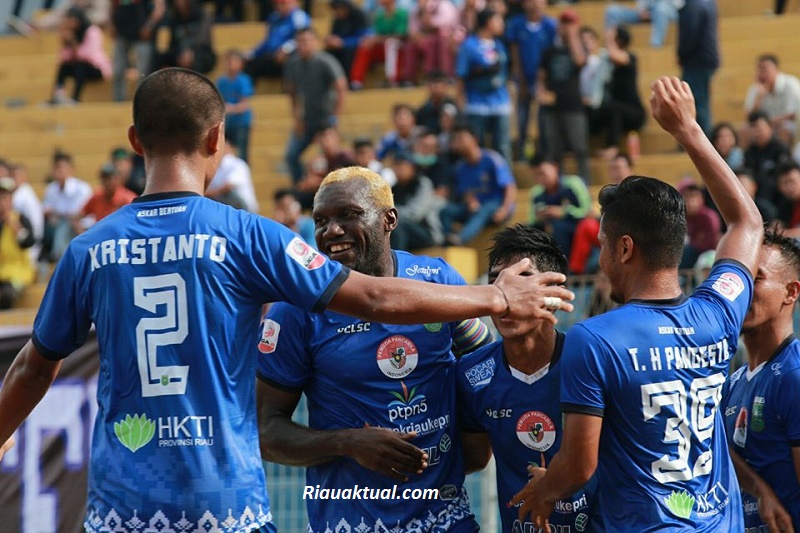 Yess ! Pesta Gol ke Gawang Cilegon United, PSPS Lolos ke 8 Besar