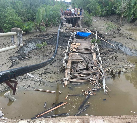Longsor di Inhil, Akses Kuala Enok ke Tanah Merah Putus
