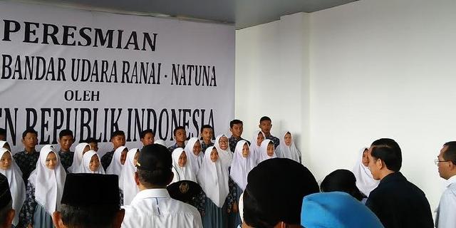 Resmikan Bandara Natuna, Presiden Harap ekonomi Makin Meningkat