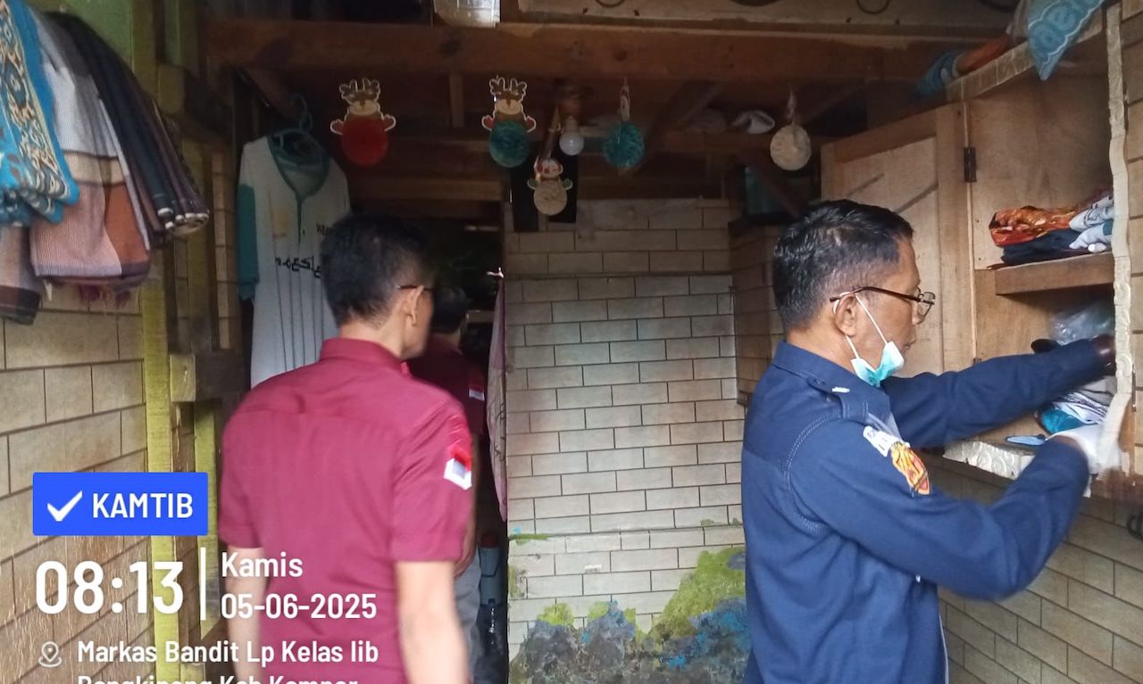 Lapas Bangkinang Kembali Lakukan Razia Kamar Hunian