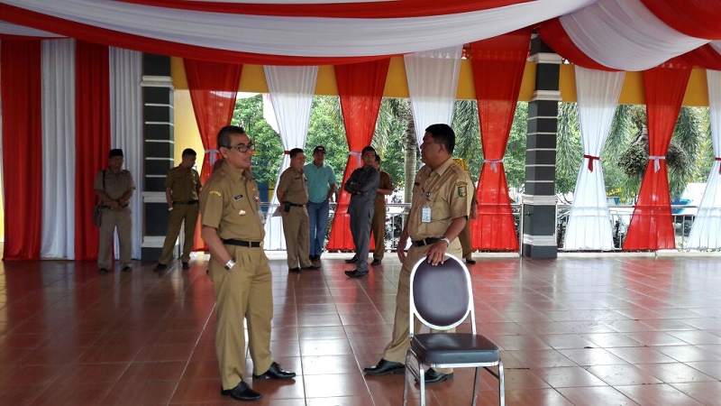 Bupati H. Murisini Tinjau Persiapan Anggota Paskibraka
