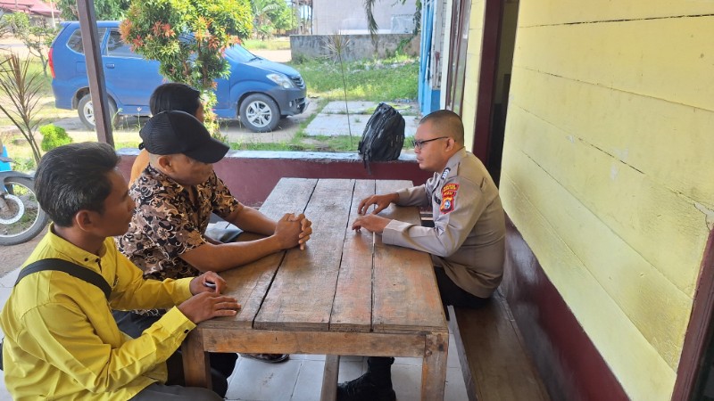 Polsek Bangko Pusako Gelar Cooling System Pasca Pemilu, Warga Diajak Jaga Kerukunan