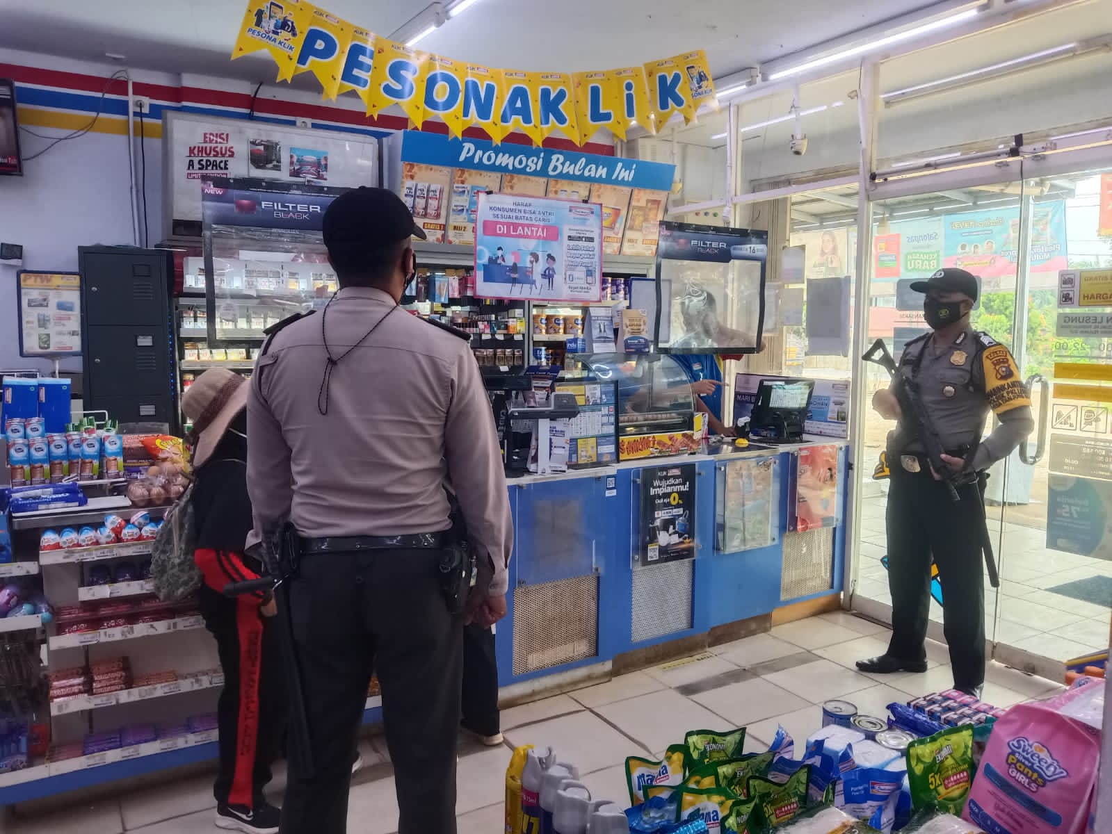 Jaga Kamtibmas, Polsek Pangkalan Lesung Giatkan Patroli C3