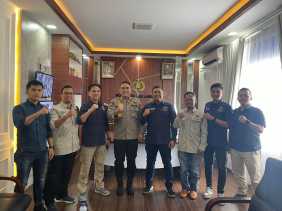 Audiensi PWI Pokja Pekanbaru dan Kapolresta, Kombes Pria Budi: Keberhasilan Kami Tergantung Peran Media