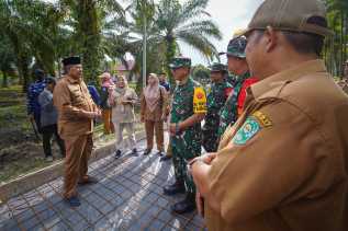 Bersama Kepala Staf AD, Bupati Alfedri Cek Kesiapan Acara TMMD
