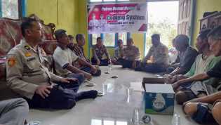 Datangi Tokoh Masyarakat, AKP Ronny Sampaikan Pesan Pemilu Damai