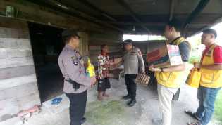 Polsek Mandau Kirim Bantuan Sembako untuk Jaga Kondusifitas Pasca Pilkada Serentak 2024