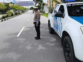 Satlantas Polres Kuansing Patroli Siang Antisipasi Daerah Rawan Jelang Pilkada 2024