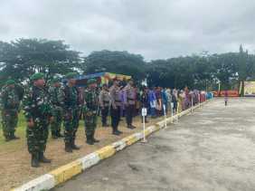 Polsek Bangko Pusako Hadiri Upacara HUT ke-24 Kecamatan Bangko Pusako