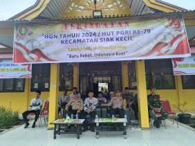 Kapolsek Siak Kecil Hadiri Upacara HUT PGRI ke-79 dan Hari Guru Nasional 2024