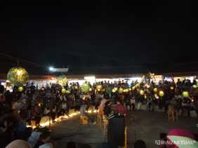 Pengunjung Raun-raun Foodpark Pekanbaru Membludak, Prokes Dihiraukan