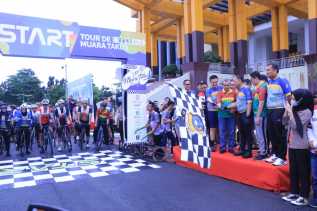 Ikut Lepas Peseda Tour De Muara Takus, Pj Walikota: Bagian Promosi Daerah