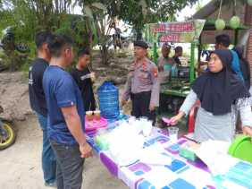 Polsek Minas Gelar Sosialisasi Damai Jelang Pilkada 2024 di Kampung Minas Barat