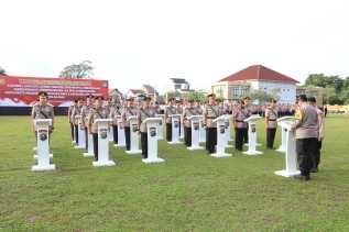 Kapolda Riau Pimpin Sertijab 9 Pejabat Utama dan 3 Kapolres