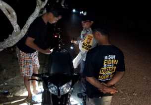 Antisipasi Kejahatan, Polsek Rimba Melintang Patroli Malam
