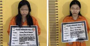 Dua Janda Muda Ditangkap Satresnarkoba Polres Inhu, Diduga Terlibat Kasus Narkoba