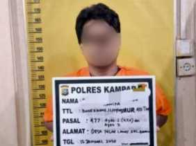 Curi Tabung Gas, Residivis Ditangkap Satreskrim Polres Kampar