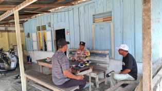 Polsek Pinggir Gelar 'Jumat Curhat' di Desa Tasik Serai Timur, Bahas Keamanan dan Larangan Karhutla