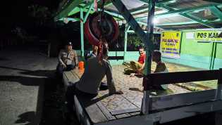 Cegah Gangguan Kamtibmas, Polsek Bangko Pusako Gencarkan Satkamling