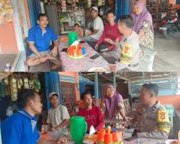 Polsek Keritang Sasar Warga Desa Petalongan Inhil untuk Wujudkan Pemilu Damai 2024