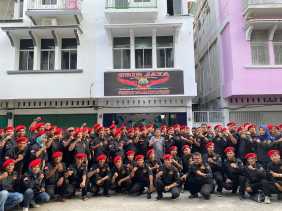 Satgas Grib Jaya Pekanbaru dan PAC Tenayan Raya Deklarasi Dukung Pasangan AMAn