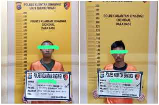 Polres Kuansing Amankan Dua Pemuda Terkait Penemuan Bayi di Pangean