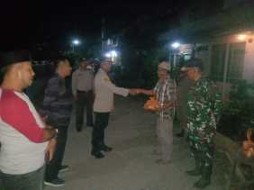 Pastikan Kelancaran Pemilu 2024, Polsek Gaung Cek Pos Kamling di Desa Kuala Lahang