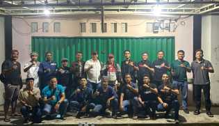 Gelar Patroli, Tim Gakkumdu Polres Inhu Ajak Komunitas Vespa Sukseskan Pemilu