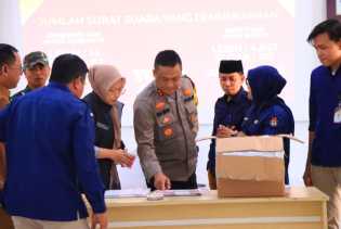 Kapolres Rohil Hadiri Rakor Pemusnahan Surat Suara Pilkada 2024