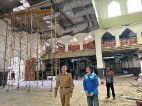 Tinjau Renovasi Islamic Center Bangkinang, Bupati Kampar: Pusat Kegiatan Keagamaan