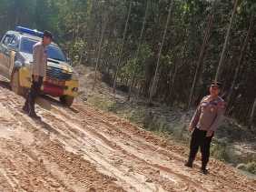 Atensi Kapolres Siak, Kondisi Jalan Rusak Tetap Laksanakan Cooling System Pemilu Damai Terhadap Masyarakat
