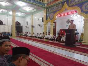 Hadiri Isra Miraj, Kapolsek Reteh Sosialisasikan Pemilu Damai 2024