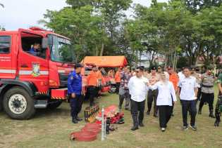 Wabup Kampar Pimpin Apel Kesiapsiagaan Karhutla, Tegaskan Komitmen Bersama Cegah Bencana