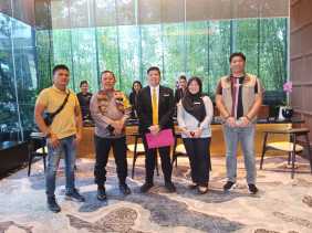 Kompol Masjang Effendi Sosialisasikan Pemilu Damai 2024 Ke Manajemen Hotel di Pekanbaru